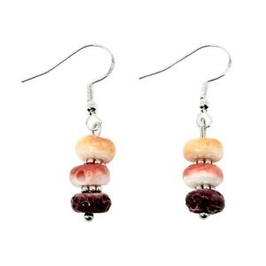 Gemstone earrings spiny oyster